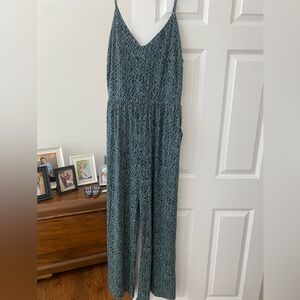 Full length v neck jumpsuit